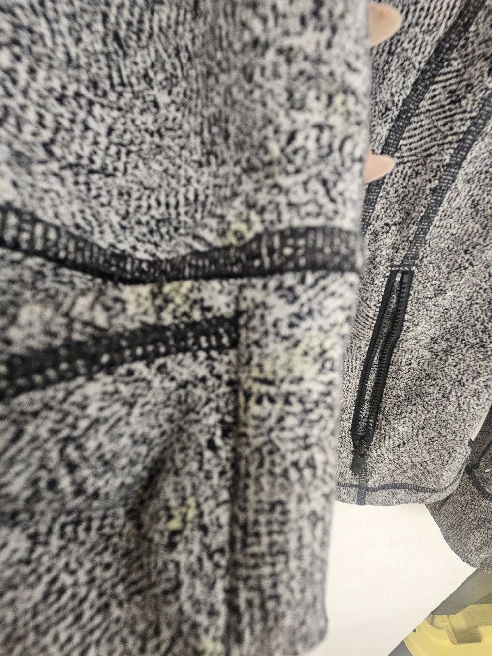Lululemon Heathered Black and White Zip-Up Jacket - Picture 8 of 9